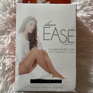 Therafirm Sheer Ease Women's Thigh High Stockings - 15-20mmHg Mild Compression